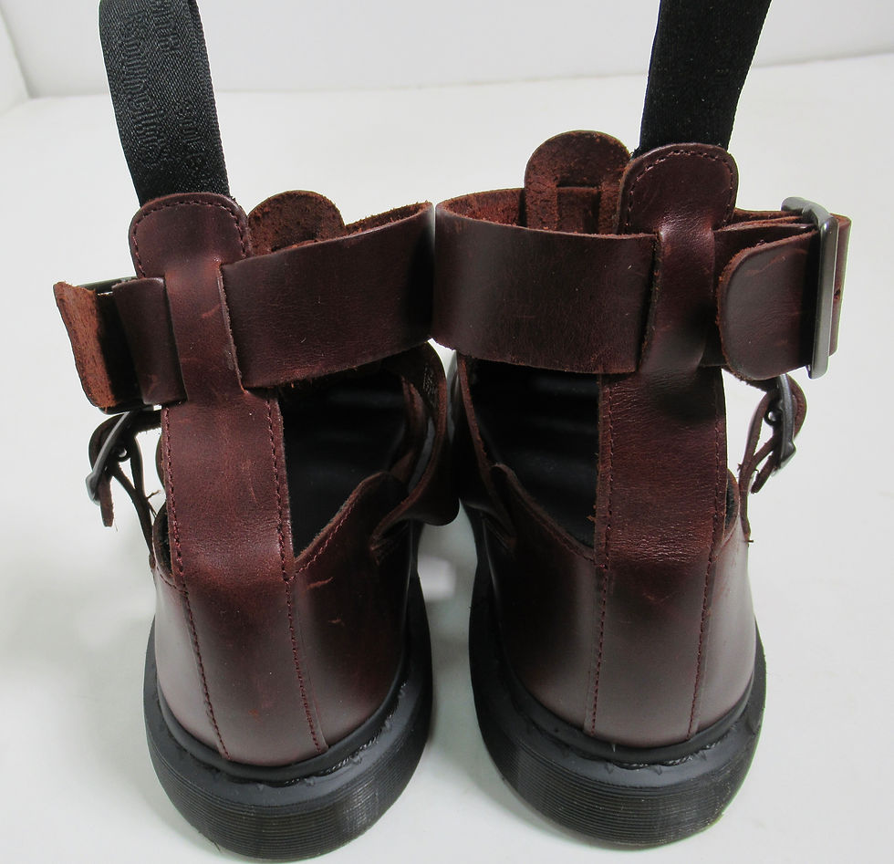 Thumbnail: Dr Martens Unisex Geraldo Leather Gladiator Sandals Brown 8 US M / 9 US L / 7 UK