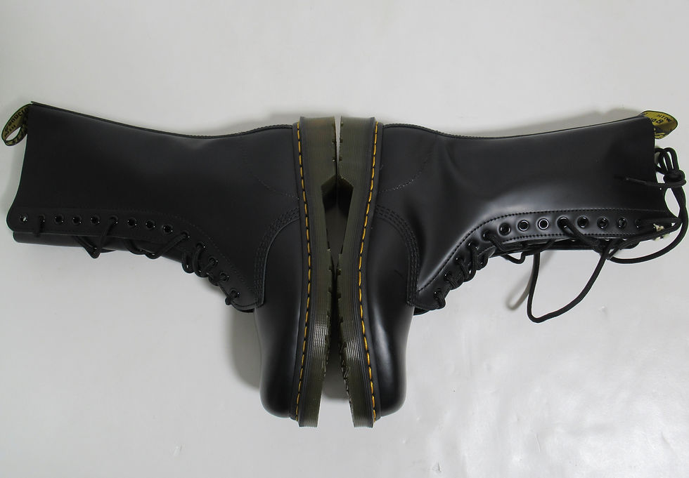 Thumbnail: Dr Martens 1914 Smooth Leather Tall Boots Black Size 7 US L / 8 US L / 6 UK