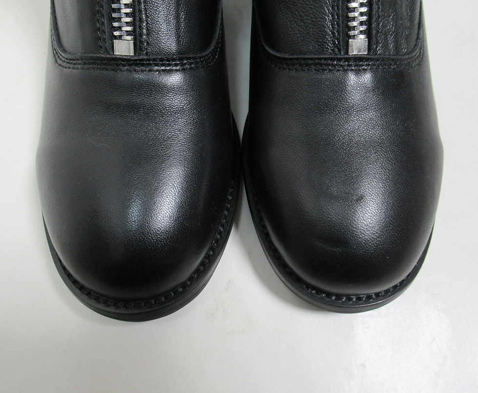 Thumbnail: Guidi Women's Soft Leather Front Zip Boots Black Size 7 US / 4 UK / 37 EU