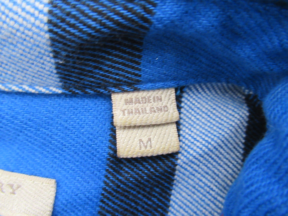 Thumbnail: Burberry Brit Men's Check Button Down Shirt Blue Multi Size M