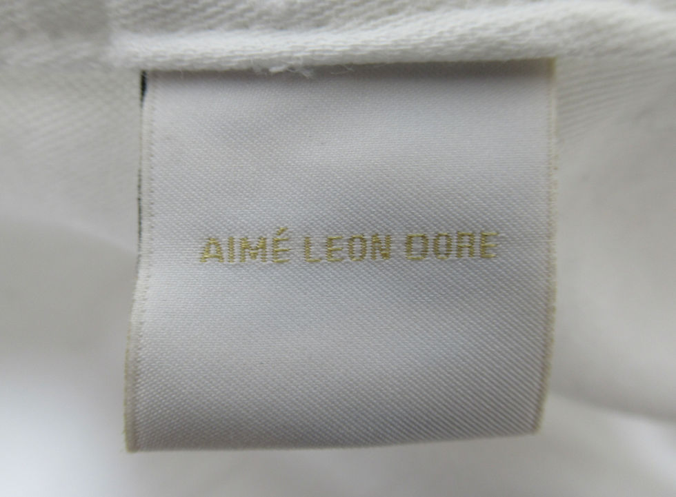 Thumbnail: Aime Leon Dore Men's Short Sleeve Shirt Cotton White Size M