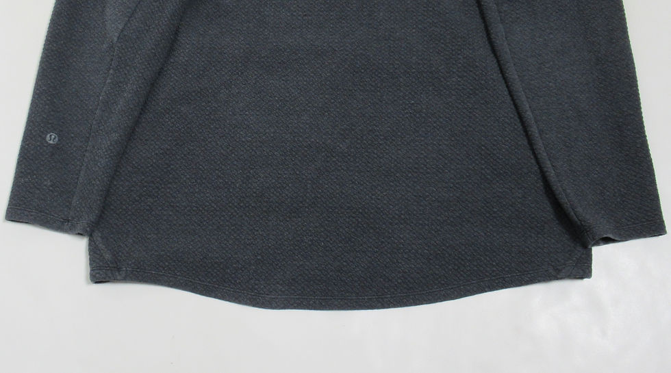 Thumbnail: Lululemon Men's At Ease Hoodie Heathered Black / Black Knit Size XL