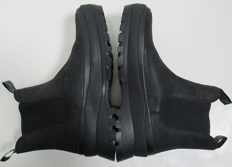 Thumbnail: Polo Ralph Lauren Unisex Logan Leather Chelsea Boot Black 13 US M / 14.5 US W