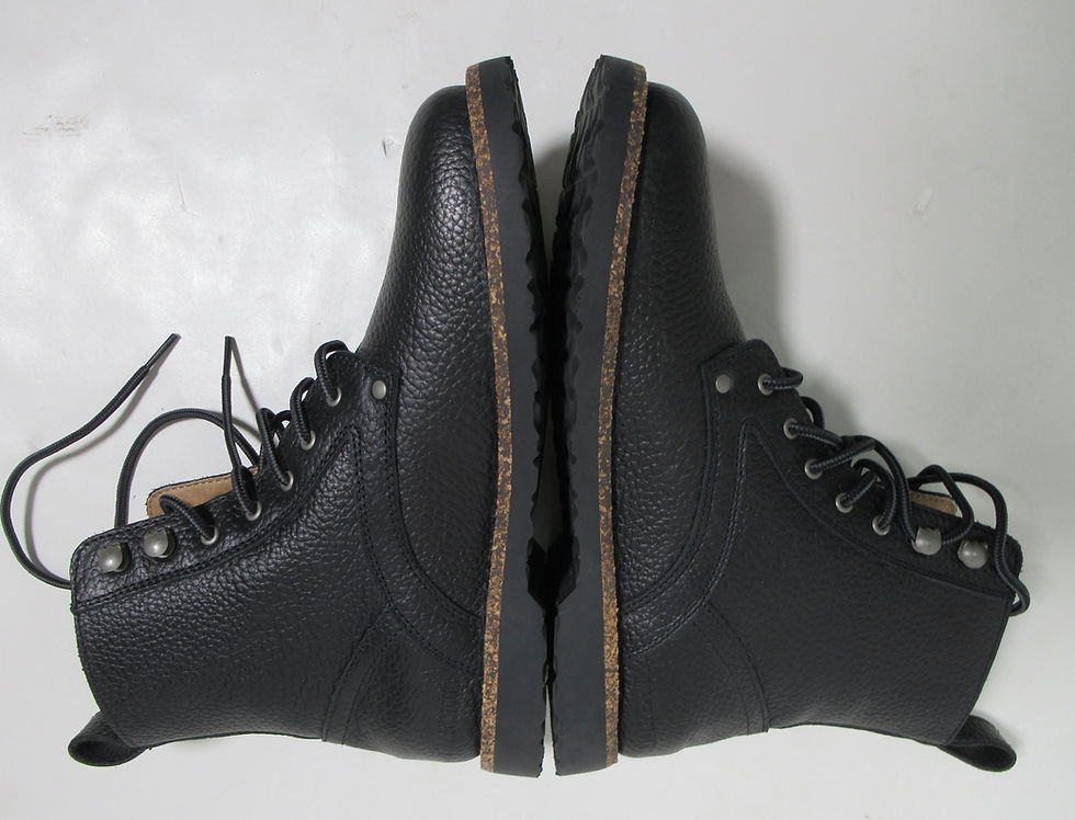 Thumbnail: Birkenstock Unisex Bryson Natural Leather Boots Black Size 10 L US / 8 M US