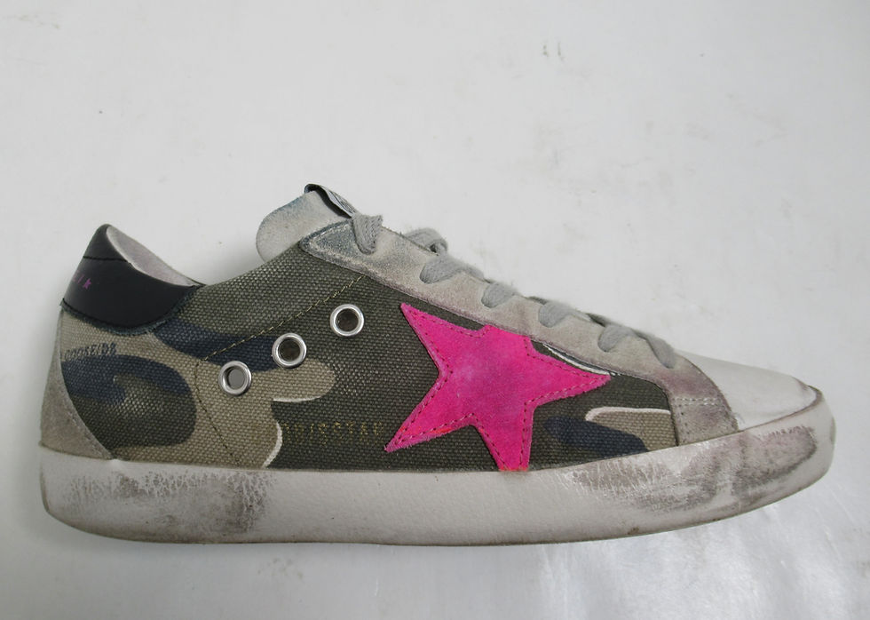 Thumbnail: Golden Goose Women's Superstar Camo Pink Star Sneakers Size 5 US / 2 UK / 35 EU
