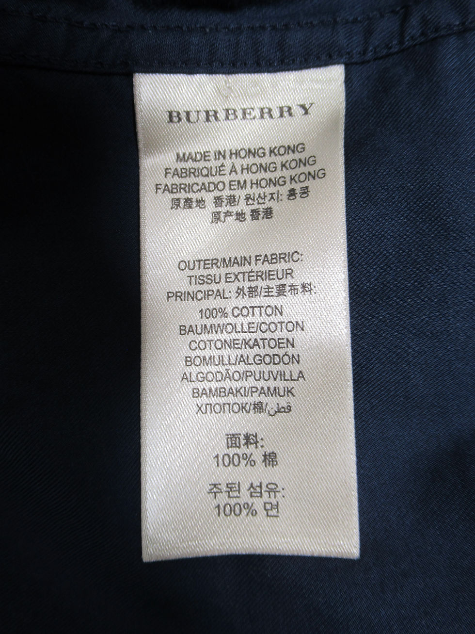 Thumbnail: Burberry Brit Men's Plaid Long Sleeve Button Down Shirt Blue Navy Size S