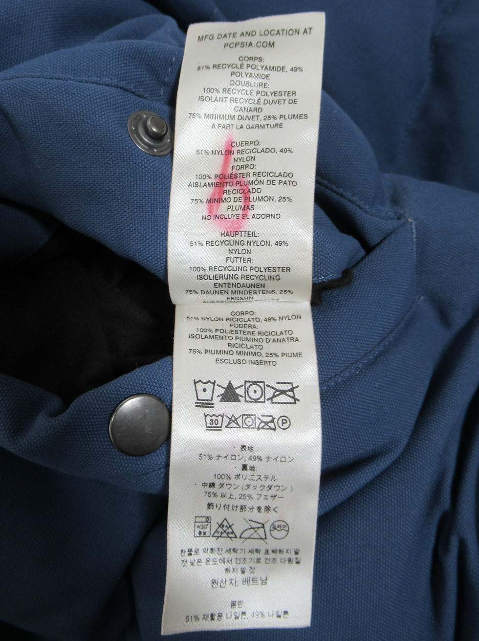 Thumbnail: Patagonia Reversible Bivy Down Vest Stone Blue Woolly Blue SBWO 27587FA19 XL