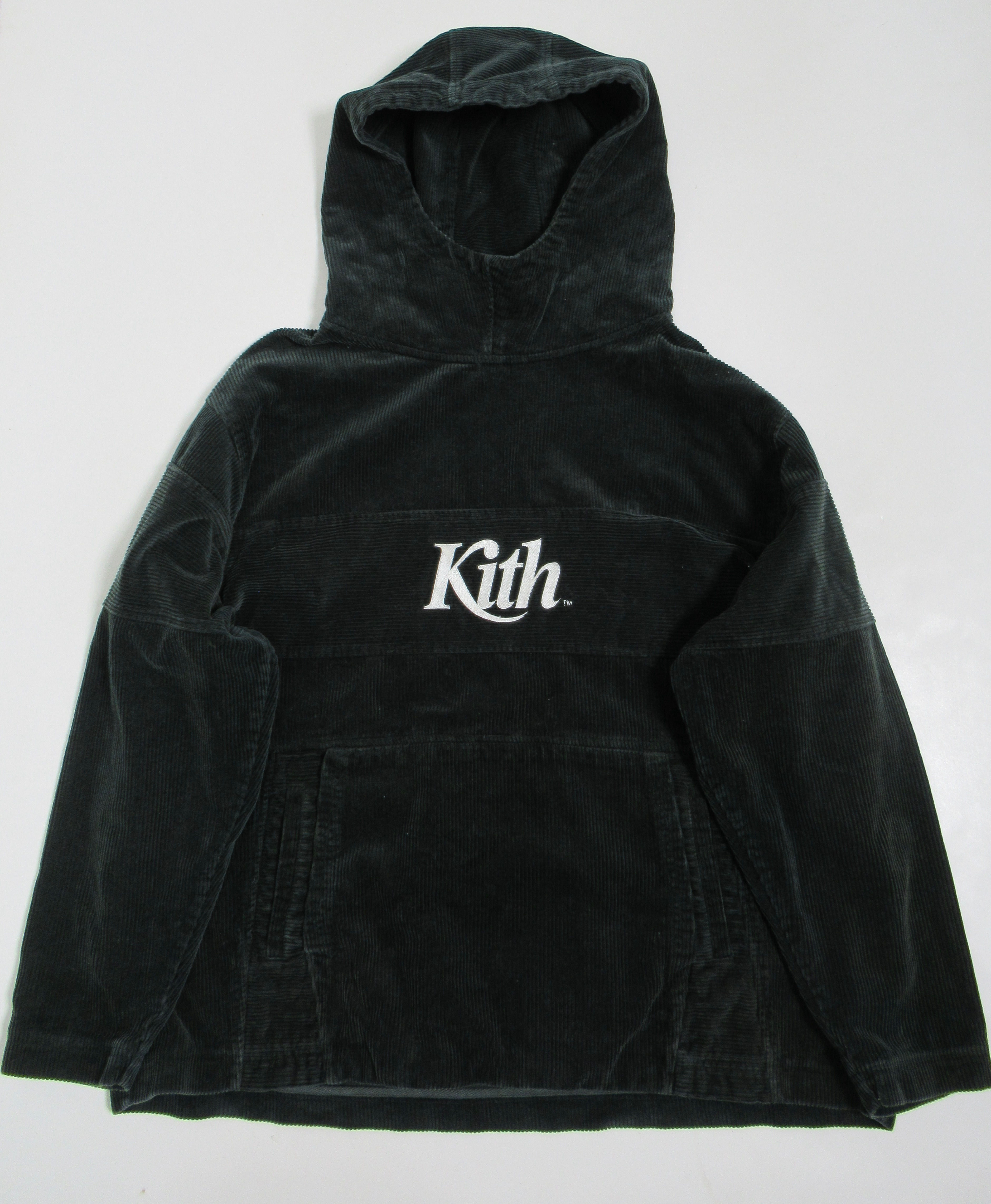 Kith Men's Corduroy Double Pocket Hoodie Forest Green KH2213 Size XL