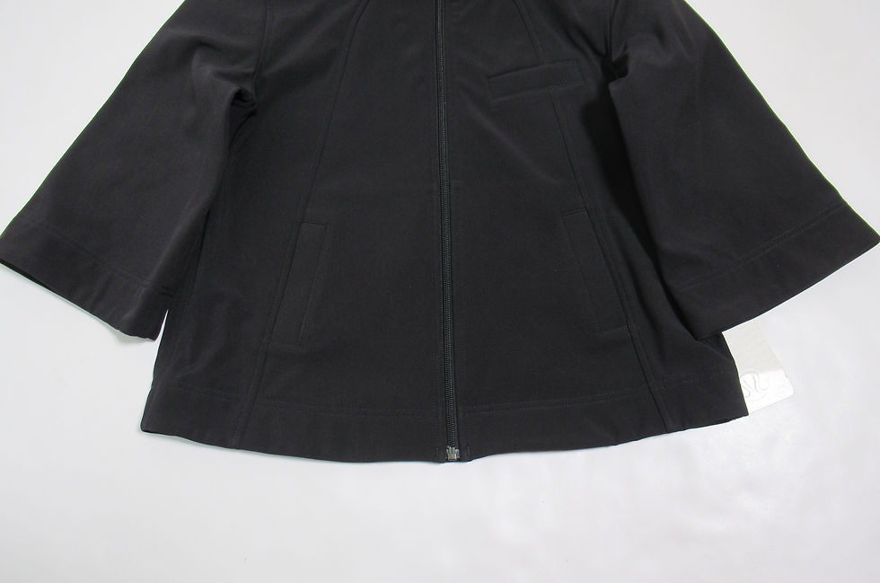 Thumbnail: Lululemon Women's Warm Out Shell Jacket Black Size 8 Water Repellent