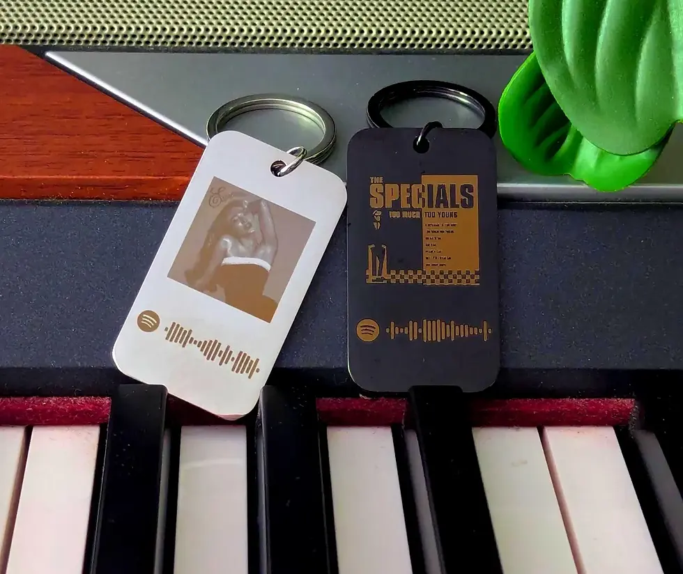 Thumbnail: Personalised Music Album Keyring - Spotify