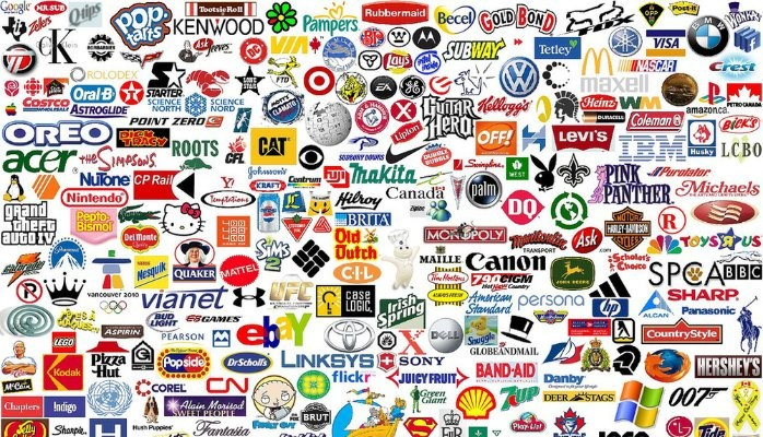 Many different logos