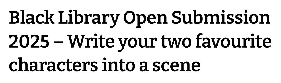 Tips for Black Library Open Submission 2025 (and More)