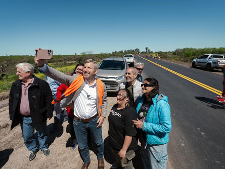 En Gualeguaychú, Frigerio destacó el progreso en la reparación y mejoras de la ruta 20