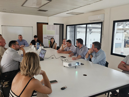 José Luis Walser encabezó una reunión para repasar los avances del Parque Industrial de Colón