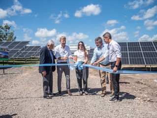 Frigerio inauguró el parque solar del frigorífico Fepasa en Concepción del Uruguay