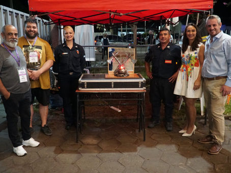 Bomberos Voluntarios de Colón fueron homenajeados en la Fiesta Nacional de la Artesanía