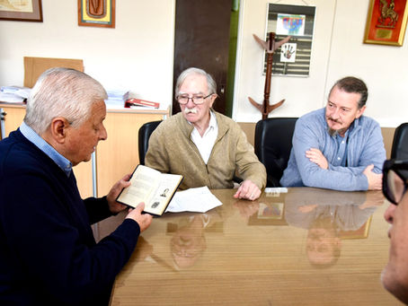 Lauritto recibió a Juan Martín Guevara, hermano del “Che”