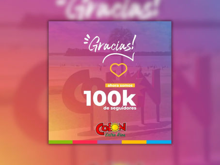 Turismo Colón alcanza los 100 mil seguidores en sus redes sociales