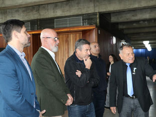 Roncaglia visitó el túnel subfluvial y conoció el nuevo sistema de monitoreo