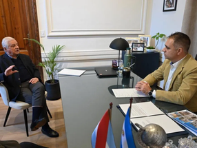 ¿Mensaje electoral? Davico recibió a Lauritto con "El Niño" como excusa