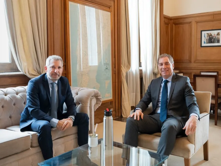 Frigerio se reunió con Santilli por el Presupuesto 2027 y obras clave para Entre Ríos