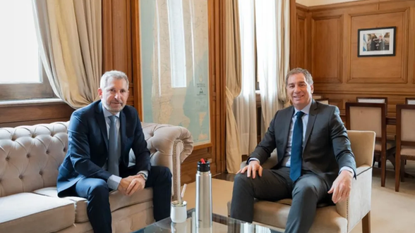 Frigerio se reunió con Santilli por el Presupuesto 2027 y obras clave para Entre Ríos