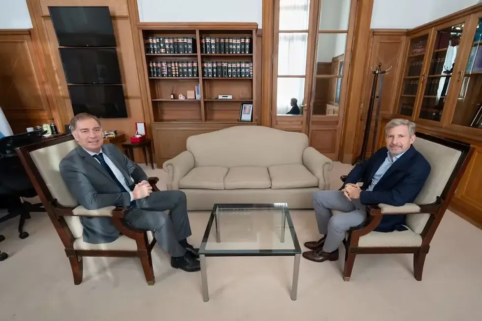 Santilli recibió a Frigerio en su plan de acordar con los gobernadores una reforma electoral