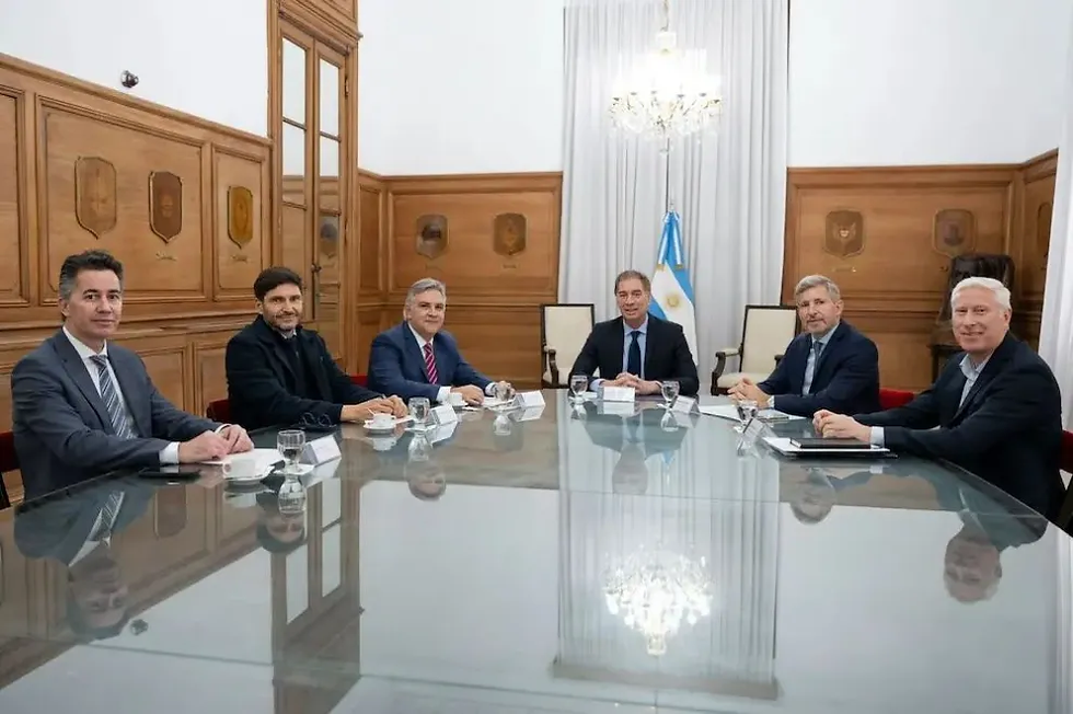 Frigerio, Pullaro y Llaryora plantearon el estado de las rutas nacionales a Santilli