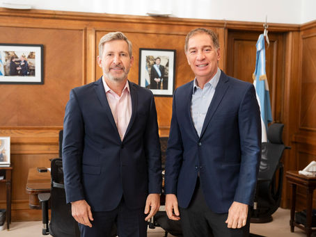 Frigerio se reunió con Santilli en Casa Rosada