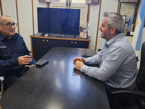 José Luis Walser recibió al Jefe Departamental de Policía de Colón