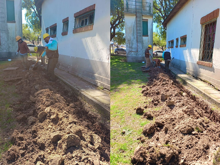 En Gualeguaychú se desarrolla la obra de instalación eléctrica en la escuela secundaria Nº 2