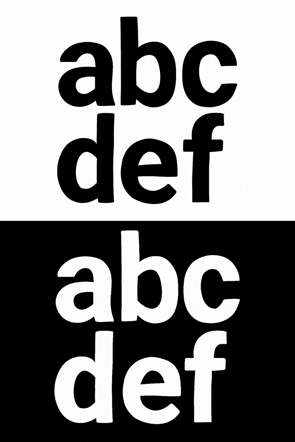 Thumbnail: GIF Pack: Wiggling Alphabet + Numbers + Symbols in Black + White