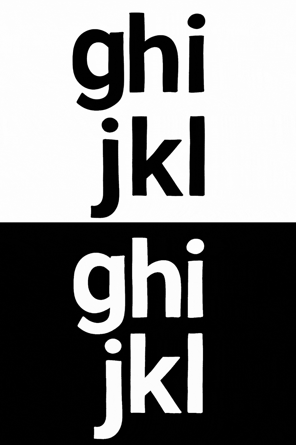 Thumbnail: GIF Pack: Wiggling Alphabet + Numbers + Symbols in Black + White