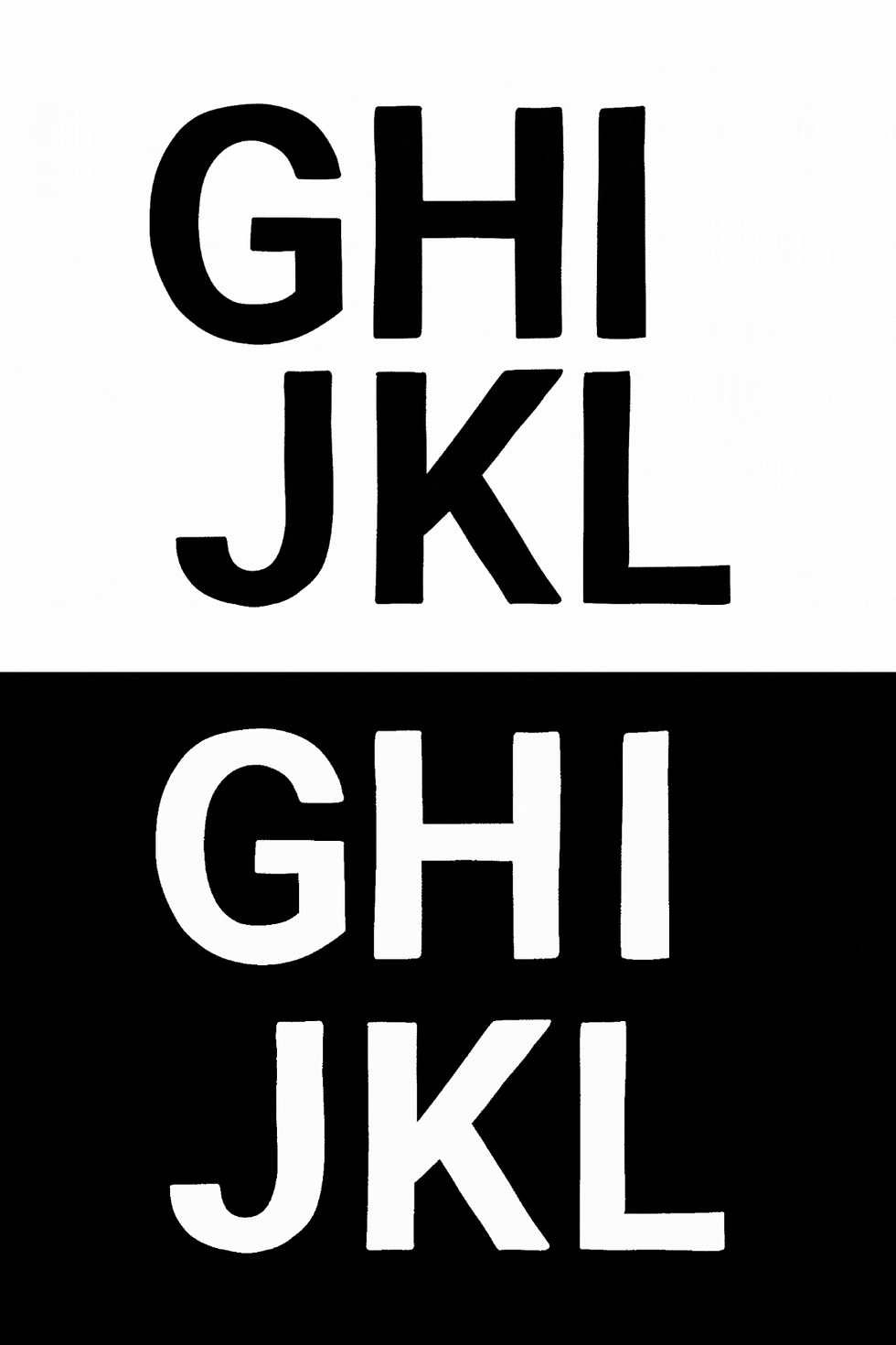 Thumbnail: GIF Pack: Wiggling Alphabet + Numbers + Symbols in Black + White