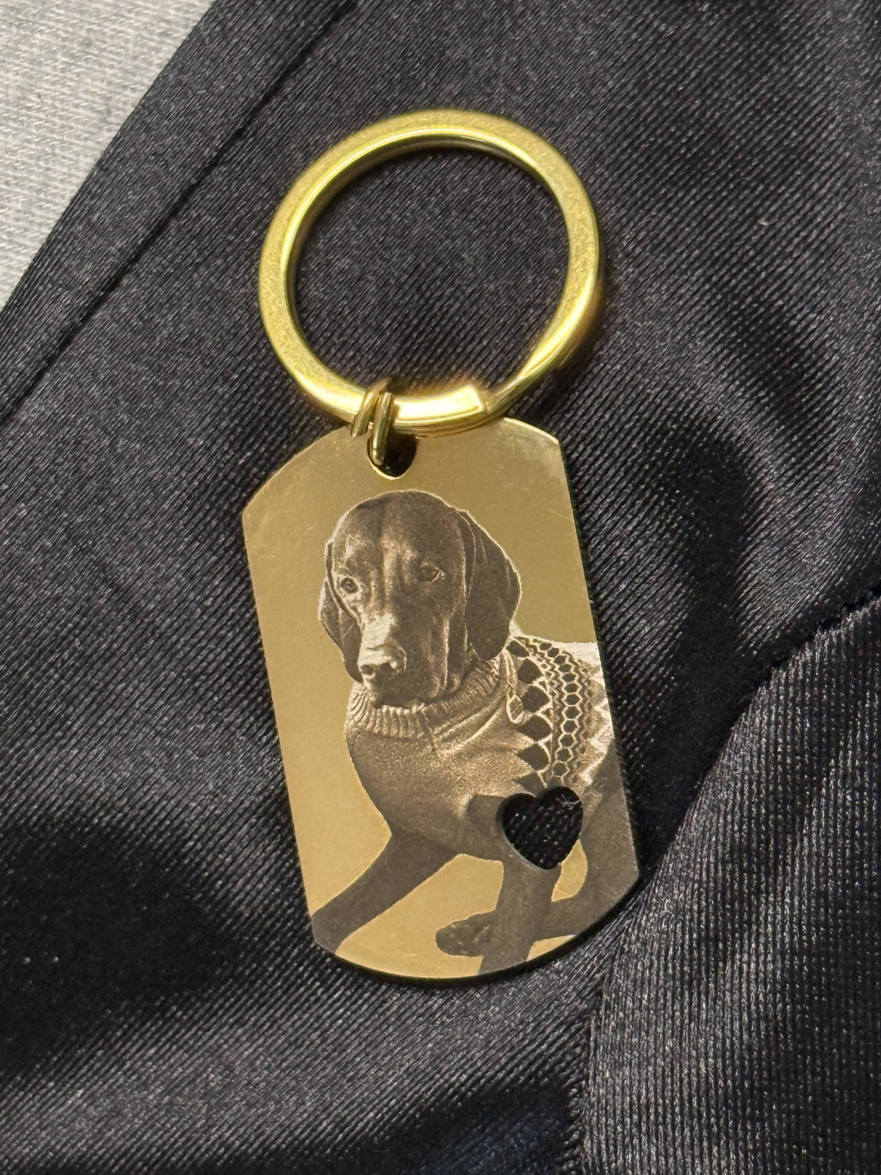 40mm Heart Cut Out Keychain