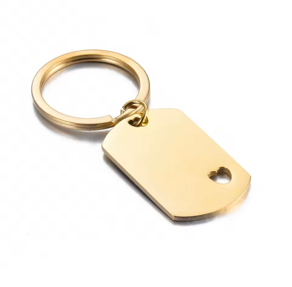 Thumbnail: 40mm Heart Cut Out Keychain