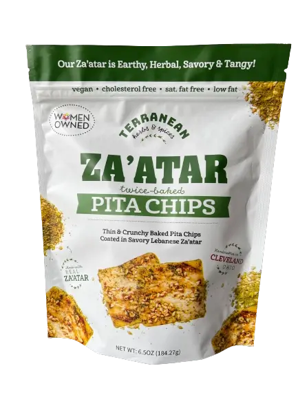Lebanese Za'atar Twice-Baked Pita Chips