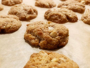 Weiße Cashew Cookies
