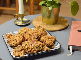 Feigen-Cookies mit Walnüssen & weißer Schokolade