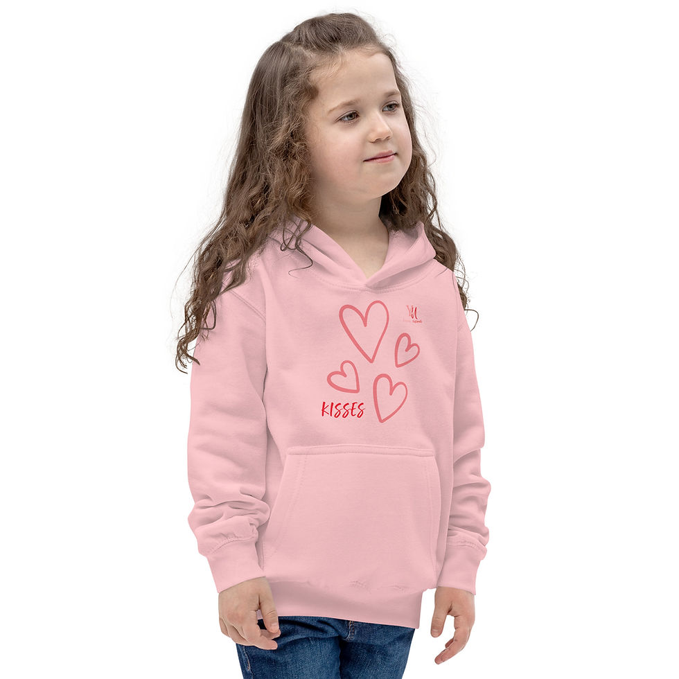 Thumbnail: Y&U PINK KISSES Kids Hoodie
