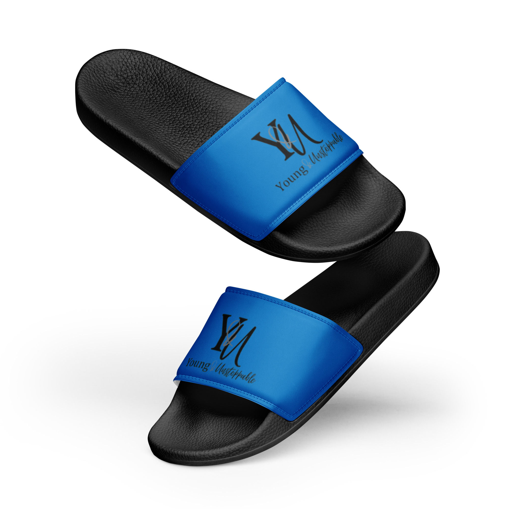 Y&U featuring The ZELLA MARIE Blue Women's slides
