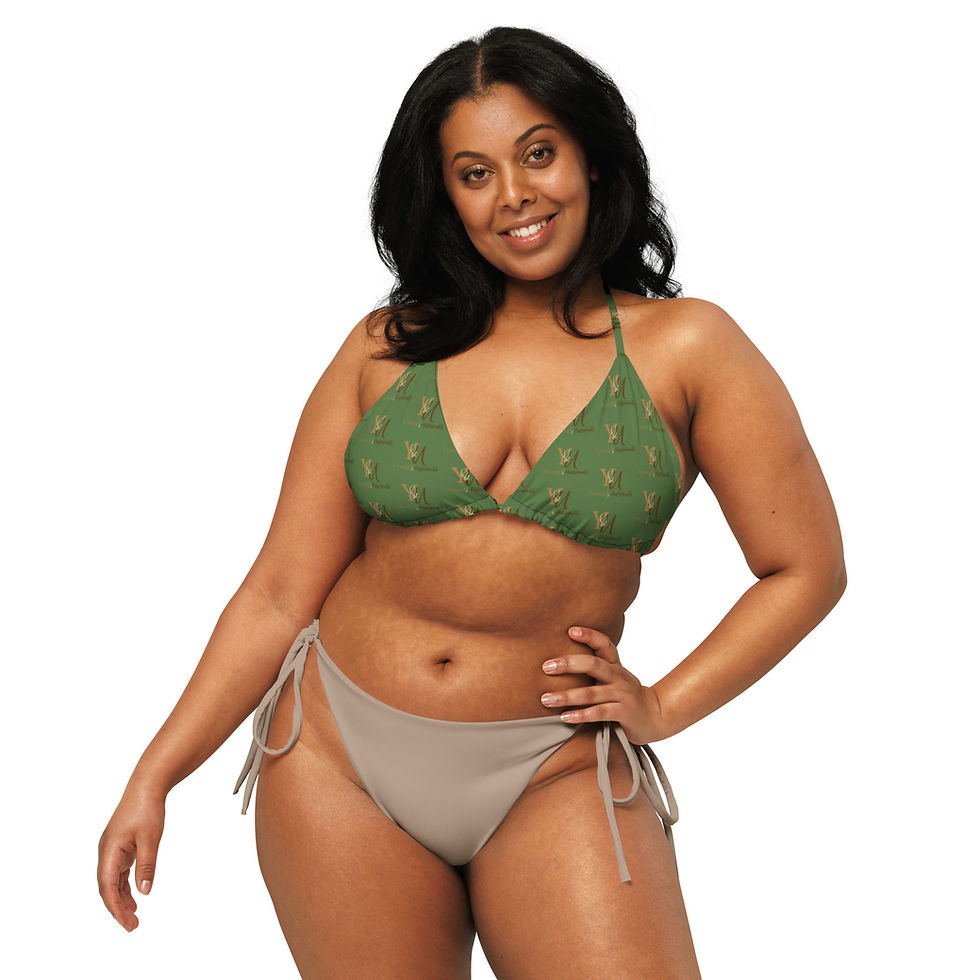 Thumbnail: Green string bikini top