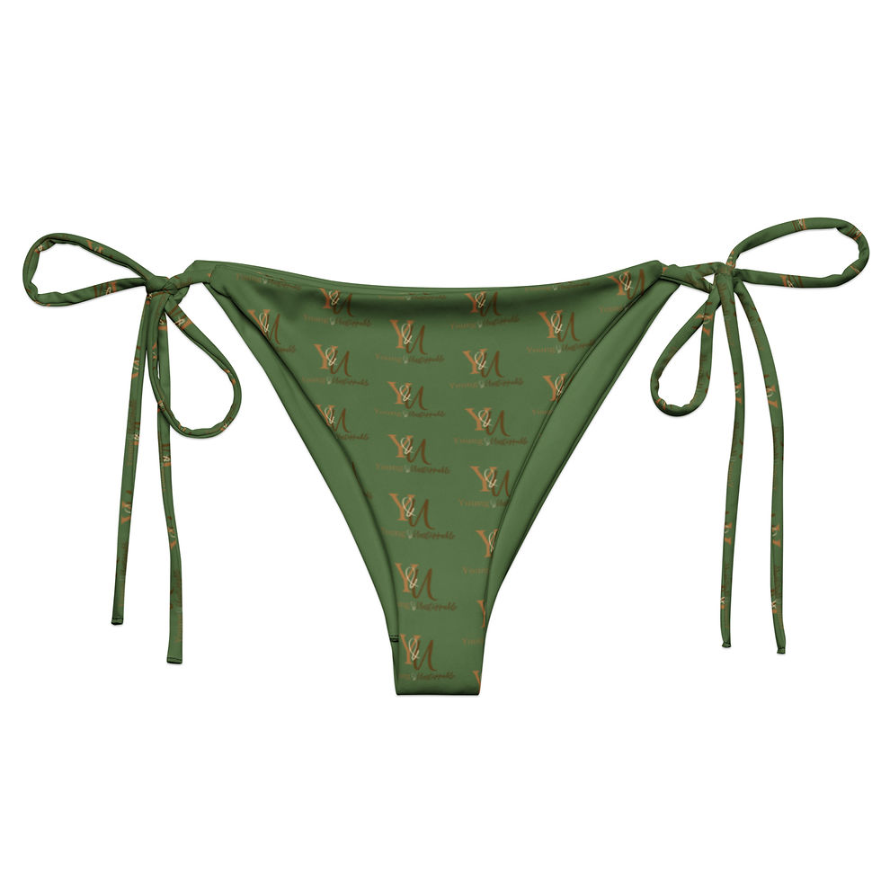 Thumbnail: Green string bikini bottom