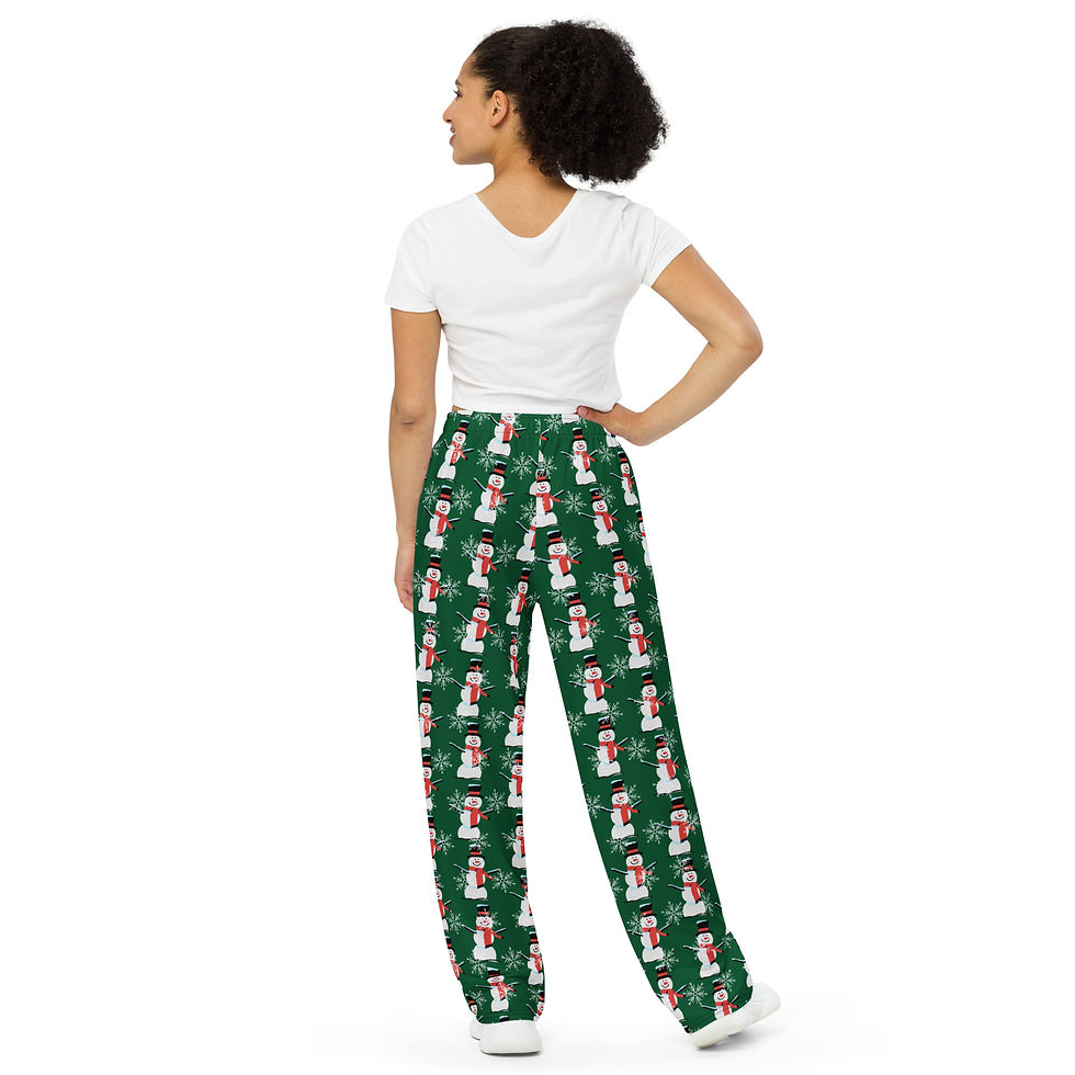 Thumbnail: Be Nice Holiday wide-leg pajama pants