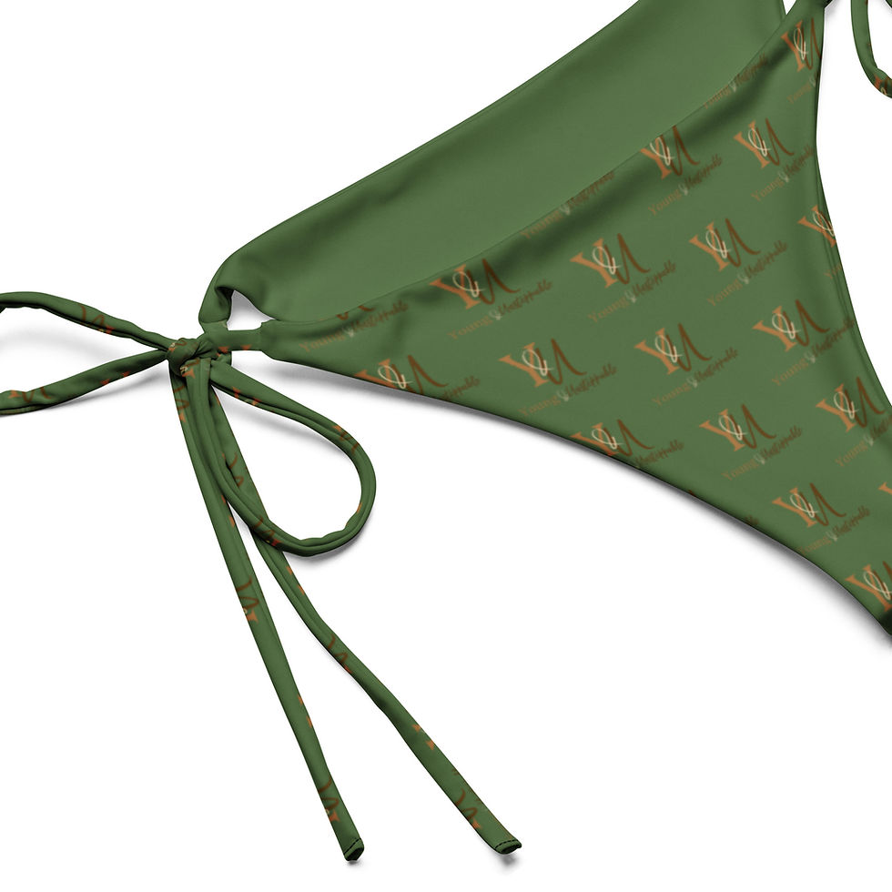 Thumbnail: Green string bikini bottom