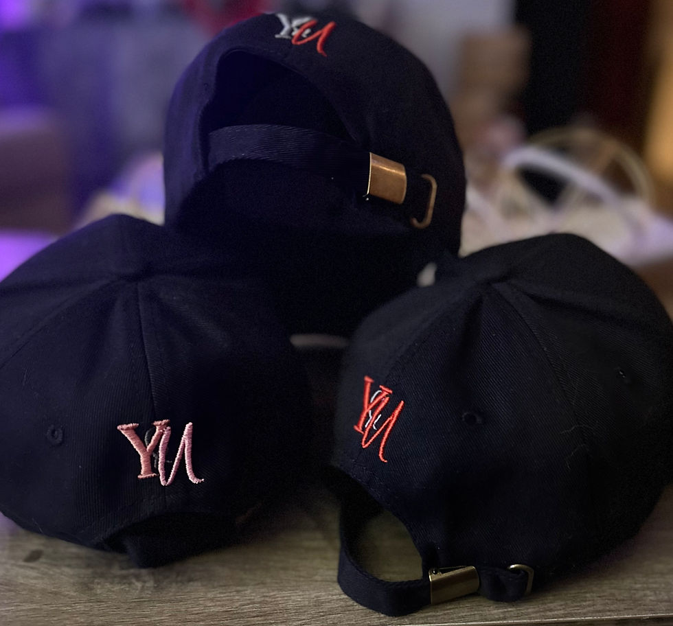 Thumbnail: Grey & Red Y&U LOGO BALL CAP
