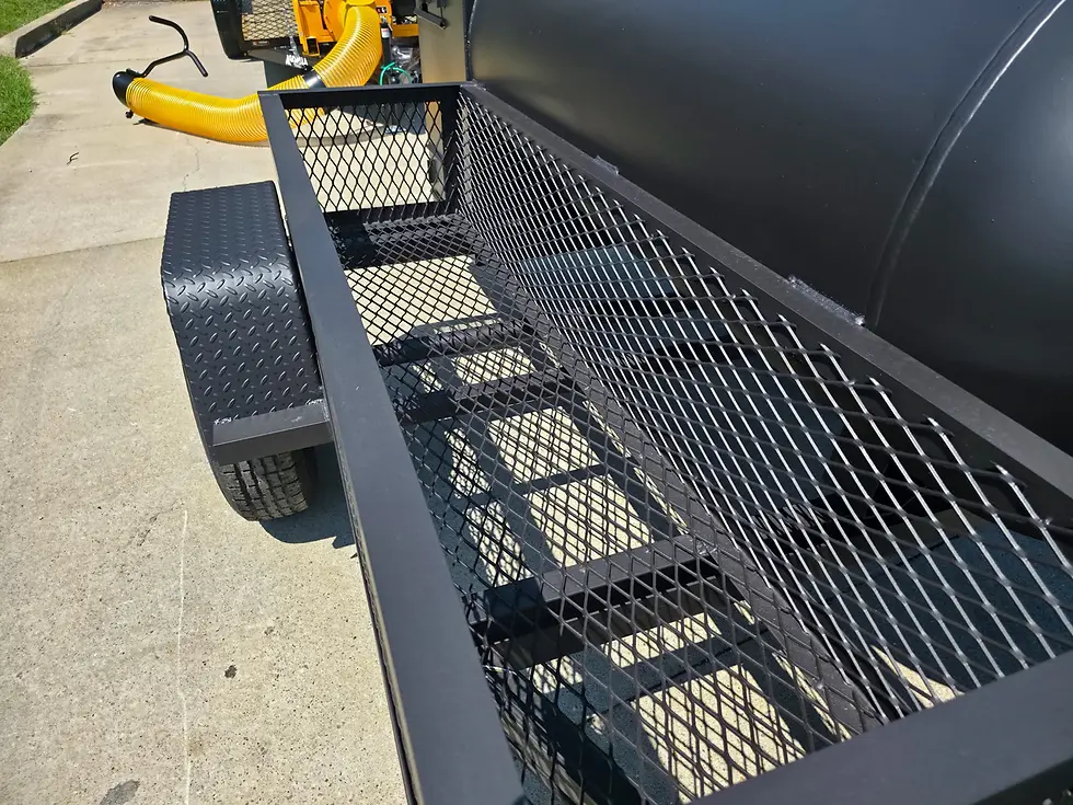 Thumbnail: 250-Gallon Offset Pit Smoker Trailer