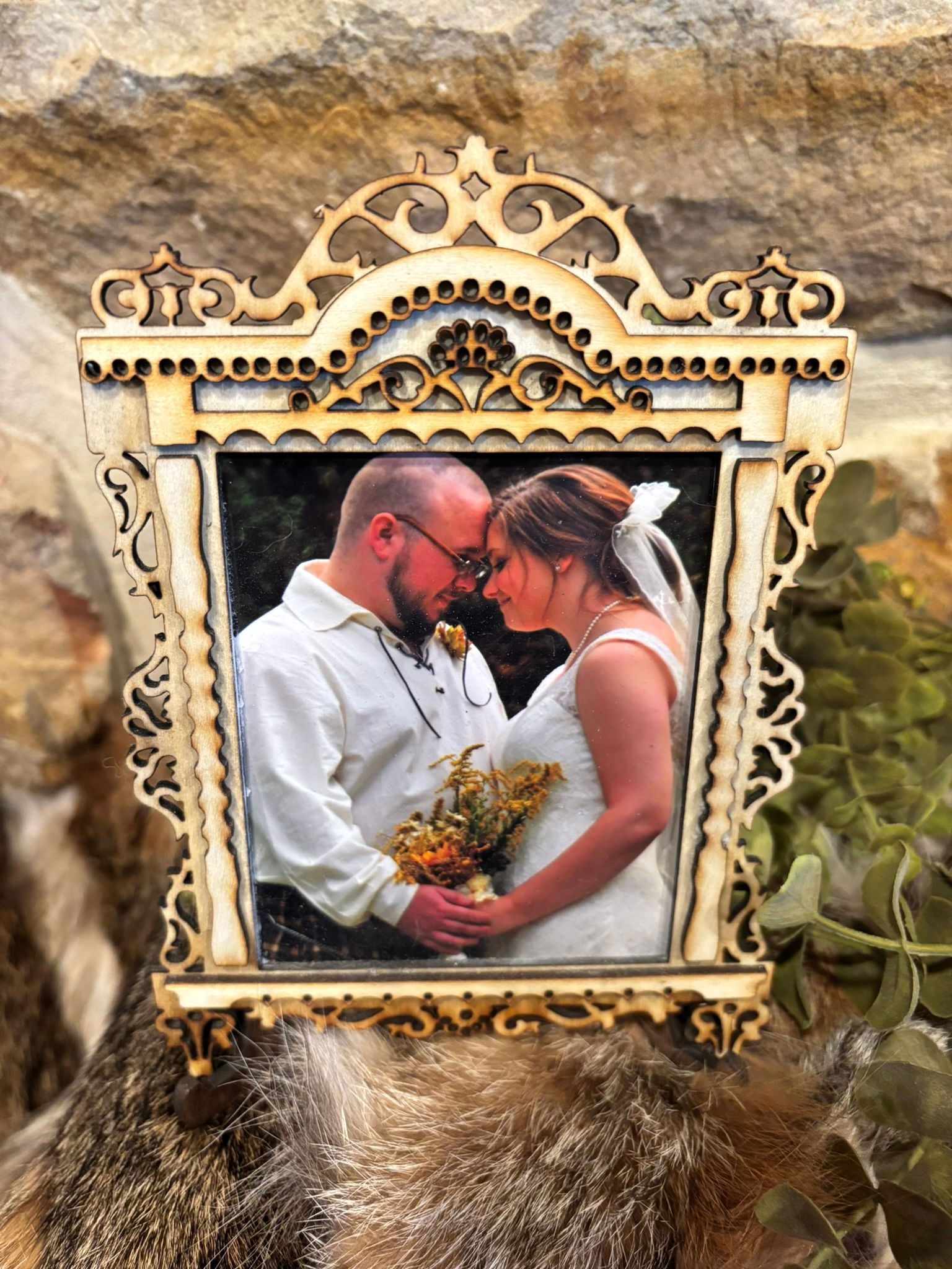 Laser cut Baroque frame