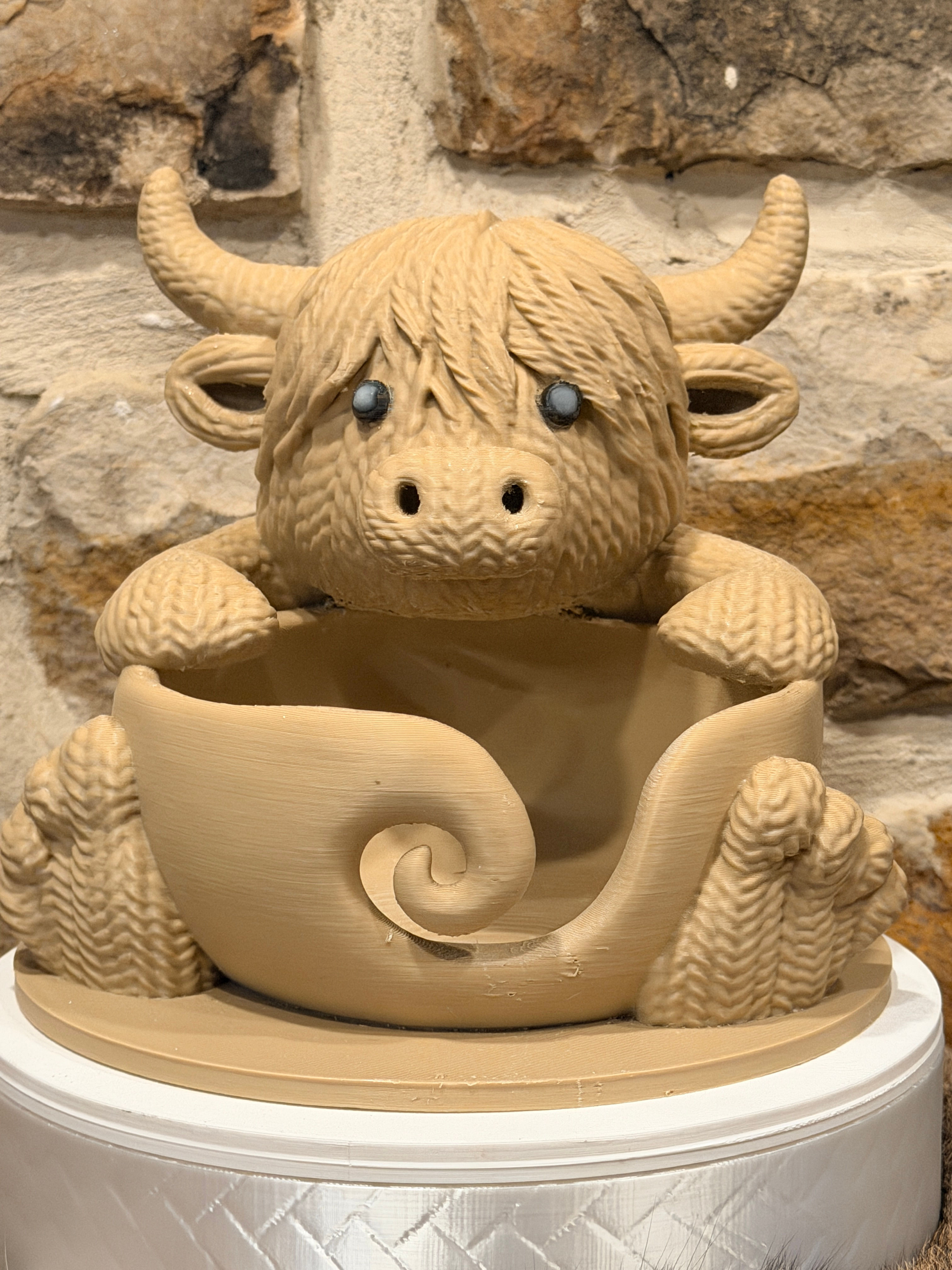 Highland Cow Yarn Bowl