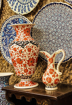 Brightly colored porcelain bowls from pottery factory in Avanos, Cappadocia, Turkey.jpg